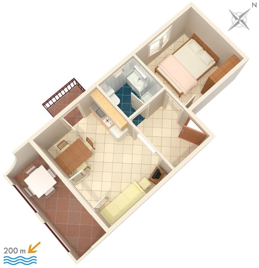 Apartments With A Parking Space Baska Voda, Makarska - 2709 Luaran gambar